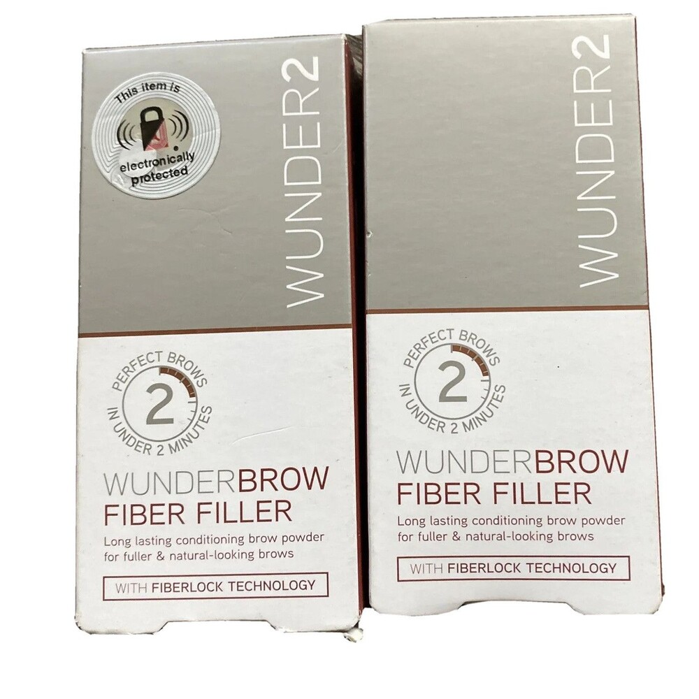 Wunder2 WunderBrow Fiber Filler Auburn 0.07 oz EACH Lot Of 2 New In Box